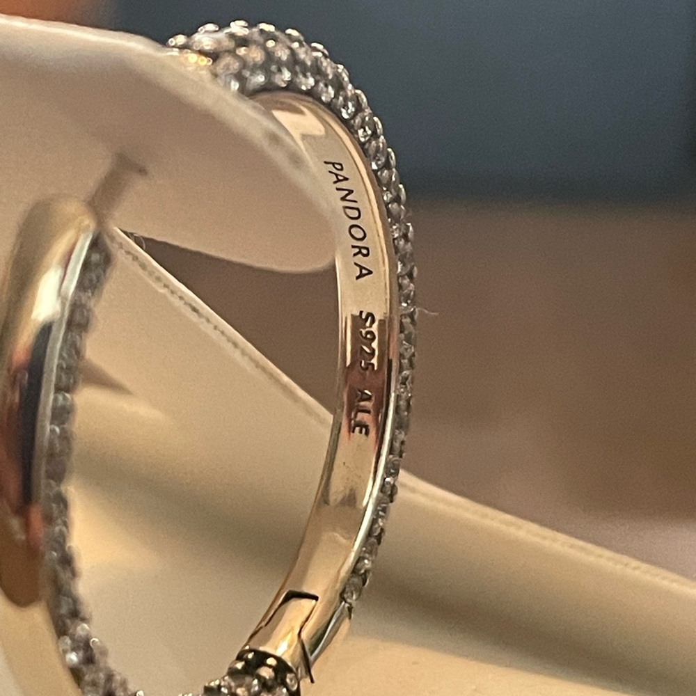 Nib Authentic Pandora Timeless Pave Single Row Ea… - image 6